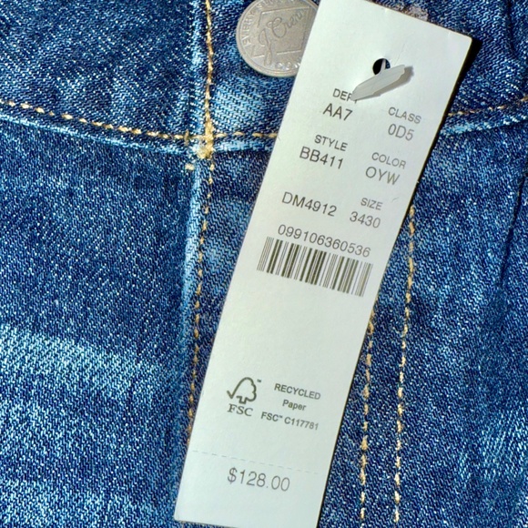 J. CREW MENS ATHLETIC TAPERED JEANS 1040 34x30 - Picture 6 of 6